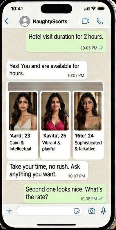 Genuine escort agency sending real profile options